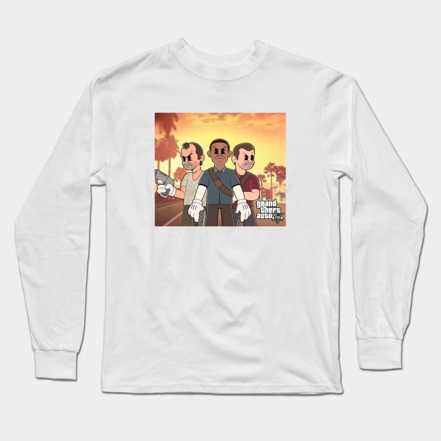 GTA v Long Sleeve T-Shirt by Style cuphead 